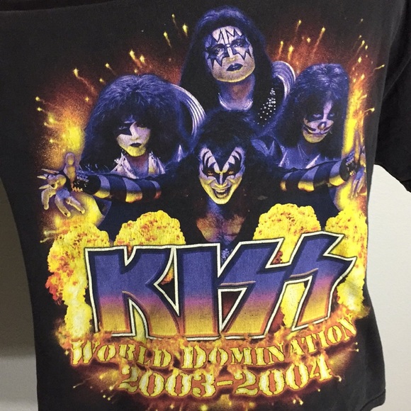 Rare 2003 2004 KISS Rock Band Concert Tee - Alive - Picture 4 of 8